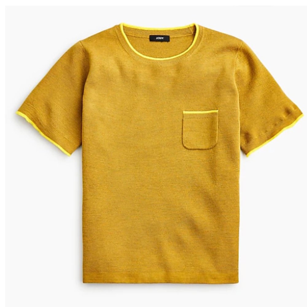 NEW! J. Crew Short-sleeve sweater in merino wool XL